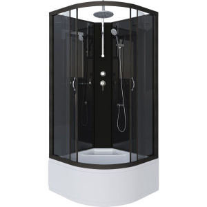 Душевая кабина Niagara Classic NG-6508-14BKT 90x90 см, без крыши, с тропическим душем