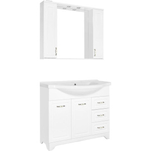 Мебель для ванной Style Line Олеандр-2 100 Люкс, белая Мебель для ванной Style Line Олеандр-2 100 Люкс, белая