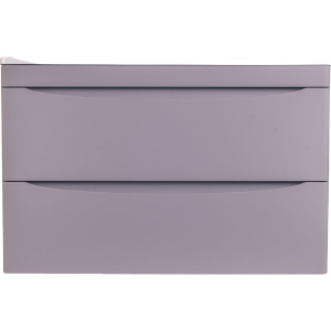 Тумба с раковиной Style Line Бергамо Мини 80 Люкс Plus подвесная, антискрейтч серая Тумба с раковиной Style Line Бергамо Мини 80 Люкс Plus подвесная, антискрейтч серая