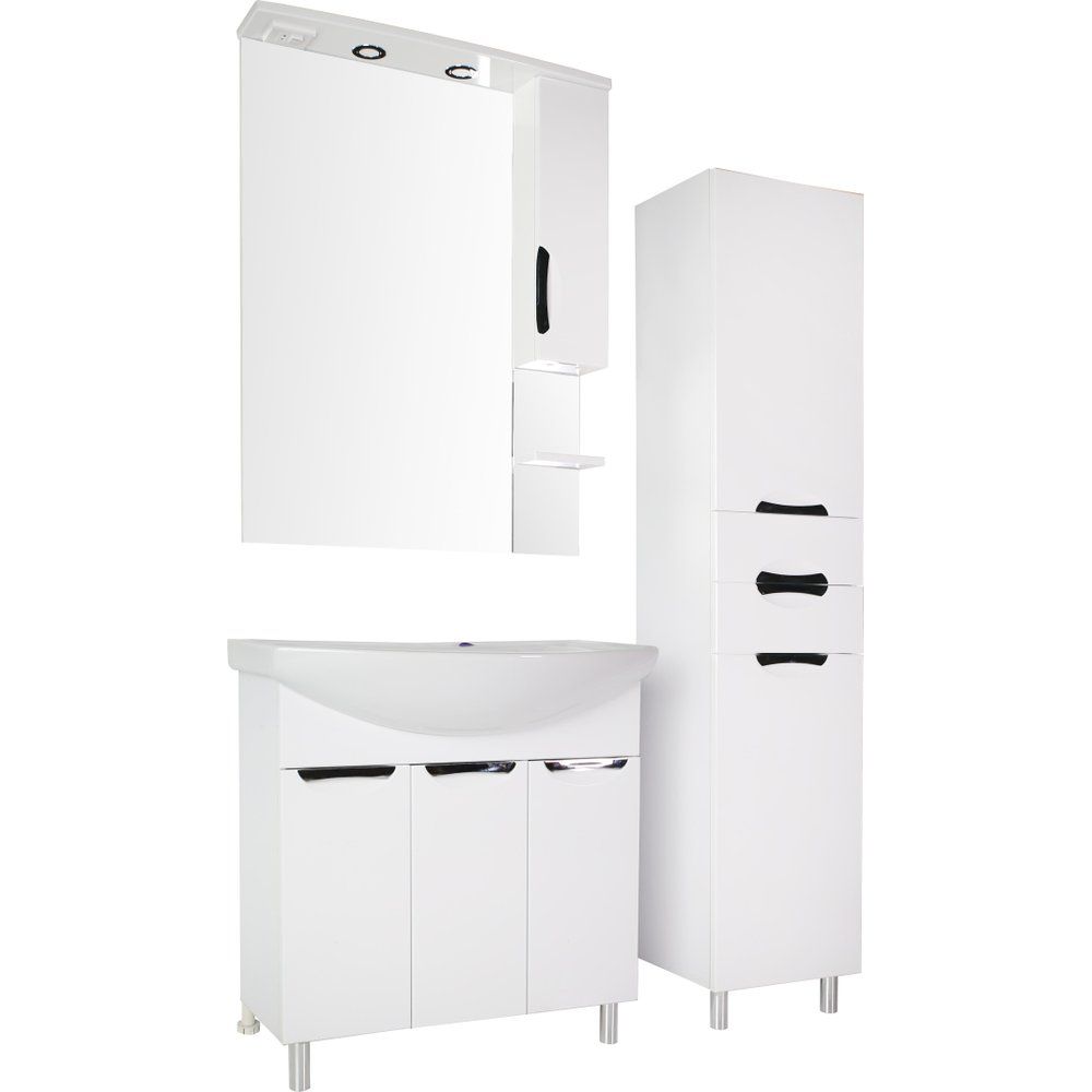 Купить Мебель для ванной ASB-Mebel Мессина 80, с дверками в Москве с доставкой Мебель для ванной ASB-Mebel Мессина 80, с дверками