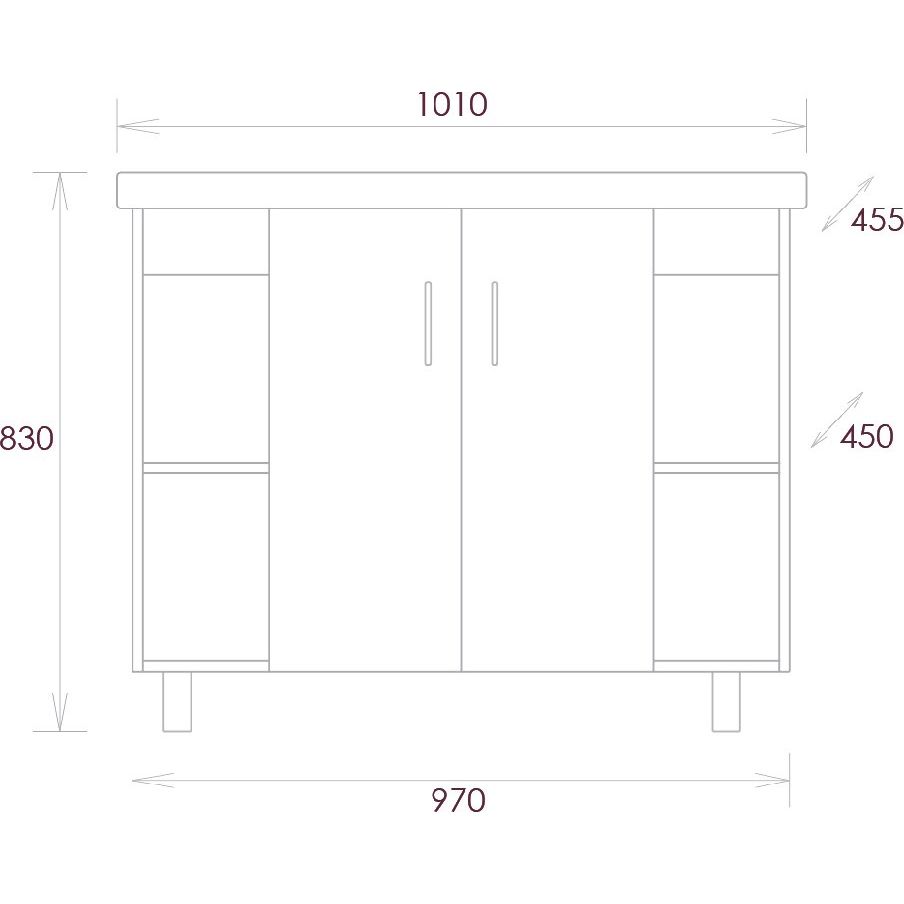 Купить Мебель для ванной Onika Тимбер 100 серая матовая, дуб сонома в Москве с доставкой Мебель для ванной Onika Тимбер 100 серая матовая, дуб сонома