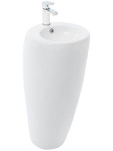 Раковина напольная 380х380х830 мм WeltWasser LEERBACH 3838 GL-WT (10000005489)