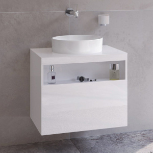 Тумба с раковиной Keuco Stageline 32853 65 см, белая Тумба с раковиной Keuco Stageline 32853 65 см, белая