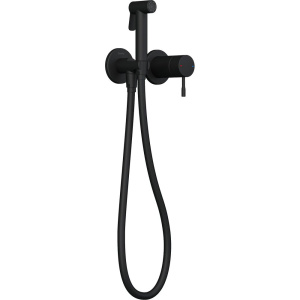 Гигиенический душ Teska Atlas Tera T5738 со смесителем, С ВНУТРЕННЕЙ ЧАСТЬЮ, черный матовый