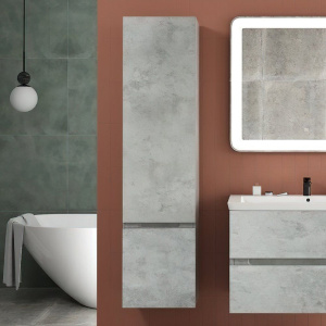 Шкаф-пенал Art&Max Techno 40 бетон лофт натуральный, L