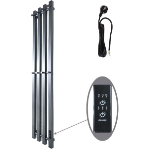 Полотенцесушитель электрический Маргроид Inaro профильный Inaro-12018-1081-7024 120х18, графитовый серый Полотенцесушитель электрический Маргроид Inaro профильный Inaro-12018-1081-7024 120х18, графитовый серый