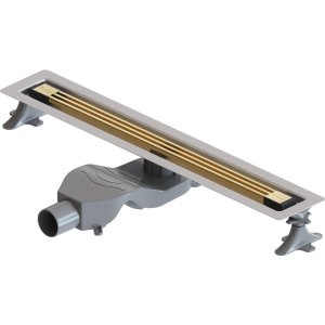 Душевой трап (лоток) Boheme B&T Infinity 60 см, золото