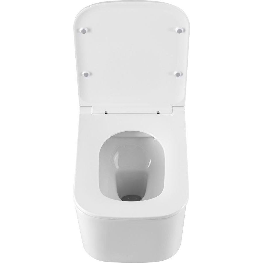 Купить Унитаз подвесной Art&Max Latina AM215CHR/SC с микролифтом, белый в Москве с доставкой Унитаз подвесной Art&Max Latina AM215CHR/SC с микролифтом, белый