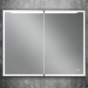 Зеркало-шкаф Art&Max Merano 100х80 белое, с LED-подсветкой, 6000К