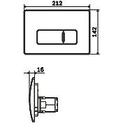 Кнопка смыва AM.PM Pro L I049051 хром глянцевый