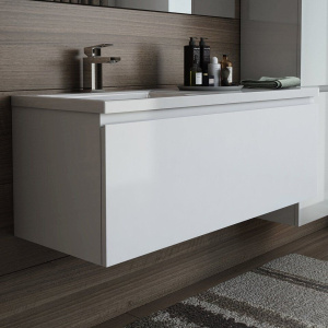 Тумба с раковиной Эстет Dallas Luxe 120, подвесная, 1 ящик, L