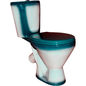 Унитаз-компакт Rosa Элегант зеленый декор