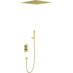 Душевой комплект Timo Petruma SX-5029/17SM С ВНУТРЕННЕЙ ЧАСТЬЮ, с термостатом, золото