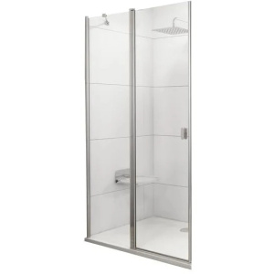 Душевая дверь для уголка Ravak Chrome CRV2-90 1QV70C00Z1 блестящий профиль, прозрачное стекло 90