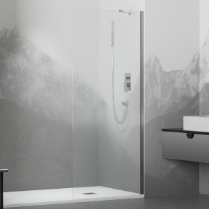 Душевая перегородка RGW Walk In WA-110 70x195, профиль хром, стекло прозрачное 8 мм