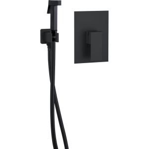 Гигиенический душ D&K Bayern.Liszt DA1515005 со смесителем, С ВНУТРЕННЕЙ ЧАСТЬЮ, черный