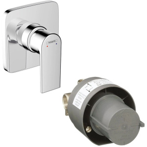 Смеситель для душа однорычажный со скрытой частью Hansgrohe Vernis Shape ВМ 71658000S хром