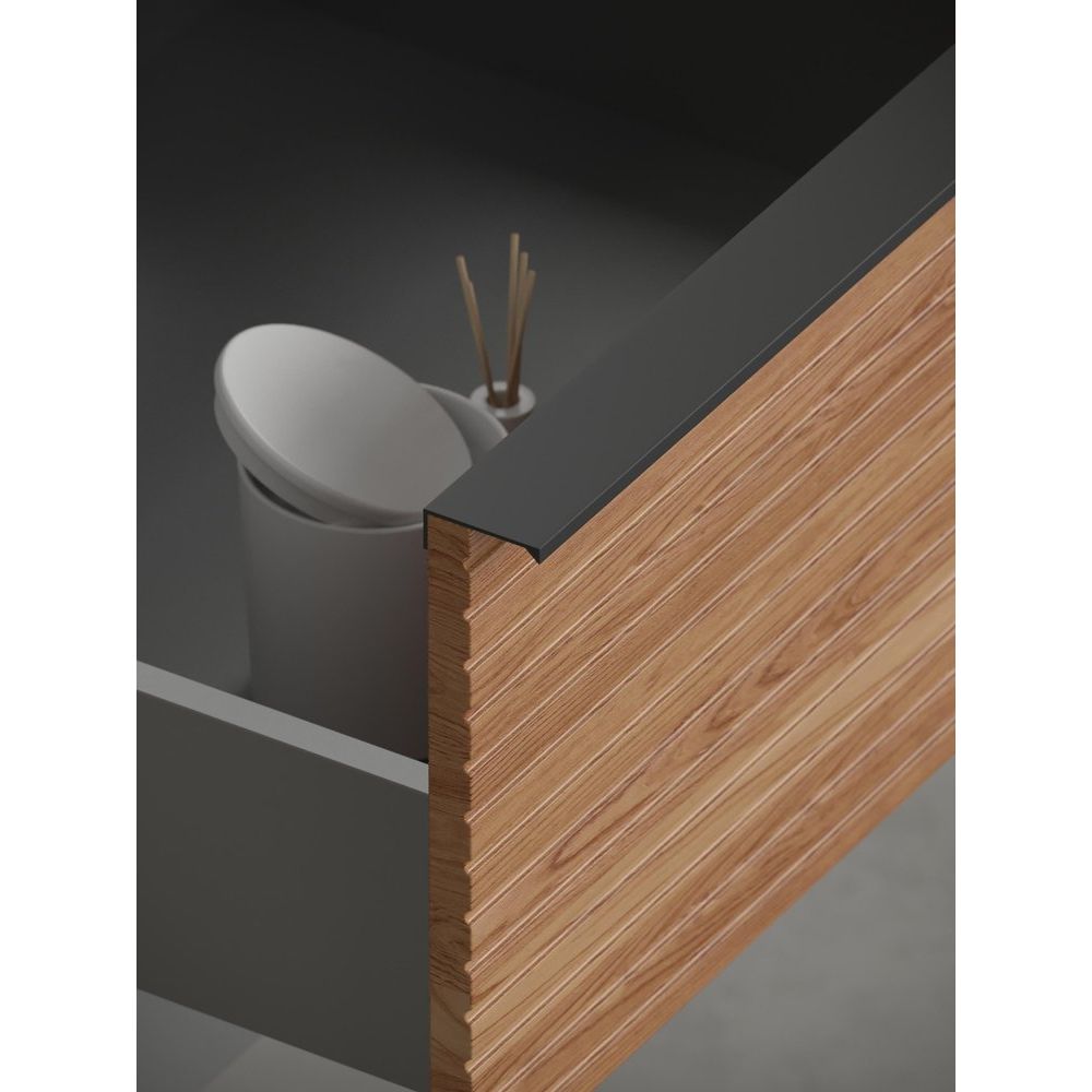 Купить Мебель для ванной Sancos Delta 100 R дуб красный, графит в Москве с доставкой Мебель для ванной Sancos Delta 100 R дуб красный, графит