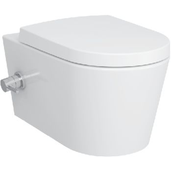 Купить Унитаз подвесной VitrA Nest 5176B003-6233 безободковый, с микролифтом, с функцией биде и встроенным смесителем в Москве с доставкой Унитаз подвесной VitrA Nest 5176B003-6233 безободковый, с микролифтом, с функцией биде и встроенным смесителем