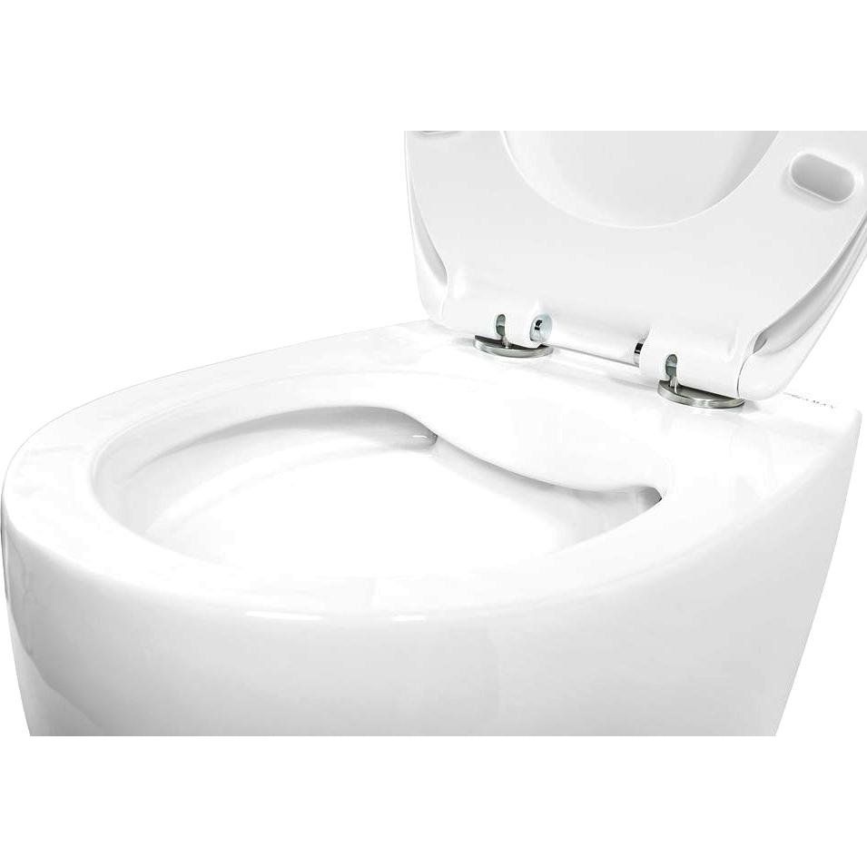 Купить Унитаз подвесной Art&Max Imola AM217CHR/SC с микролифтом, белый в Москве с доставкой Унитаз подвесной Art&Max Imola AM217CHR/SC с микролифтом, белый