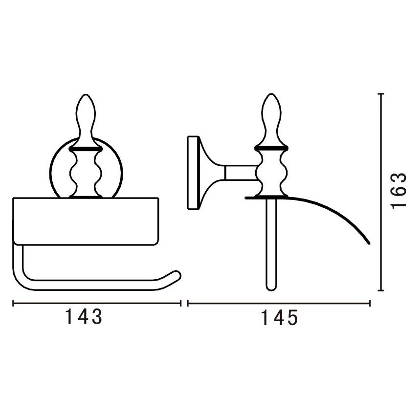 Купить Держатель туалетной бумаги Art&Max Bohemia AM-E-4283-Cr в Москве с доставкой Держатель туалетной бумаги Art&Max Bohemia AM-E-4283-Cr