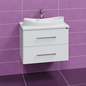 Тумба с раковиной СаНта Вегас 70 подвесная, 2 ящика