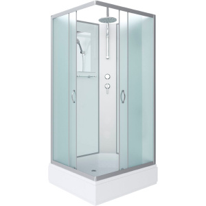 Душевая кабина Niagara Classic NG-33084-14QBKT 100х80 см, без крыши, с тропическим душем