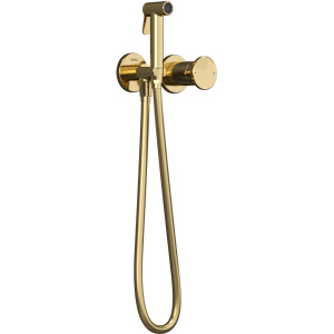 Гигиенический душ Teska Arte Tera T5537 со смесителем, С ВНУТРЕННЕЙ ЧАСТЬЮ, золото