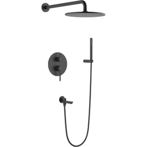 Душевой комплект Timo Saona SX-2379/03SM С ВНУТРЕННЕЙ ЧАСТЬЮ, черный