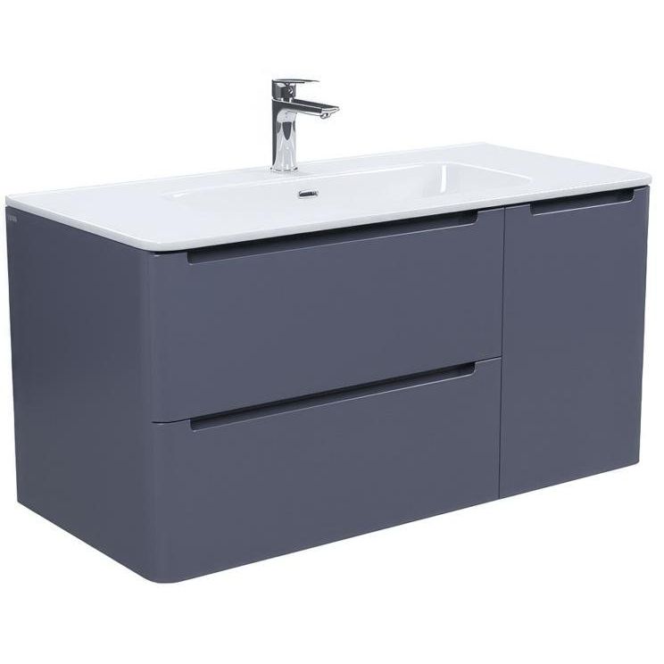 Купить Мебель для ванной IDDIS Edifice 100 подвесная, темно-серая в Москве с доставкой Мебель для ванной IDDIS Edifice 100 подвесная, темно-серая