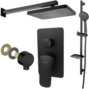 Душевая система Aquatek Вега AQ1074MB черный Душевая система Aquatek Вега AQ1074MB черный