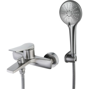 Смеситель для ванны с душем Lemark Bronx LM3714GM графит