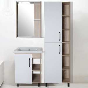 Шкаф-пенал ASB-Mebel Адель 60 белый, дуб сонома