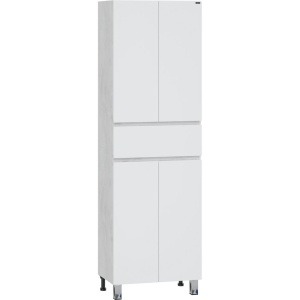 Шкаф-пенал СанТа Марс 60 напольный, 4 дверцы, 1 ящик, светлый Шкаф-пенал СанТа Марс 60 напольный, 4 дверцы, 1 ящик, светлый