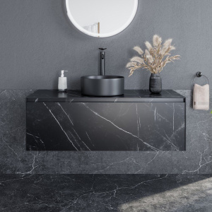 Тумба с раковиной Sancos Stone 120 Nero Marquina
