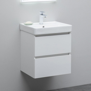 Тумба с раковиной Aquanet Вега 50 подвесная