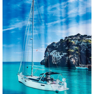 Штора для ванной Ridder Blue Paradise 42073000 180х200 Штора для ванной Ridder Blue Paradise 42073000 180х200