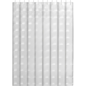 Штора для ванной Haiba HB75101-1 белая, 3D