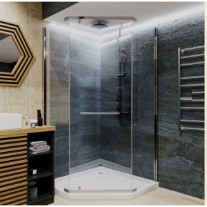 Душевой уголок Ceruttispa ZP91T 90x90, профиль хром