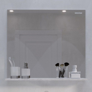 Зеркало Grossman Эдванс 80 цемент светлый