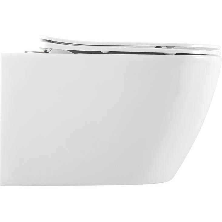 Купить Унитаз подвесной Art&Max Romantic AM213CHR/SC с микролифтом, белый в Москве с доставкой Унитаз подвесной Art&Max Romantic AM213CHR/SC с микролифтом, белый