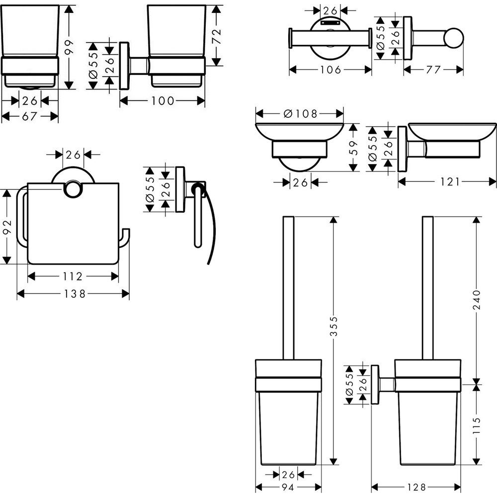 Купить Набор Hansgrohe Logis Universal 41723000+41722000+41725000+41718000+41715000 в Москве с доставкой Набор Hansgrohe Logis Universal 41723000+41722000+41725000+41718000+41715000