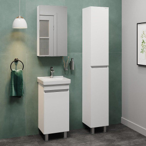 Мебель для ванной комнаты Onika Милтон Квадро 40 напольная, белая