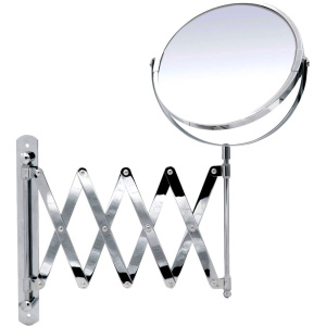 Косметическое зеркало Ridder Jannin без подсветки, телескопическое, поворотное, хром