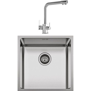 Комплект Мойка кухонная Seaman Eco Roma + Смеситель MEGA Life MG-TK06 хром