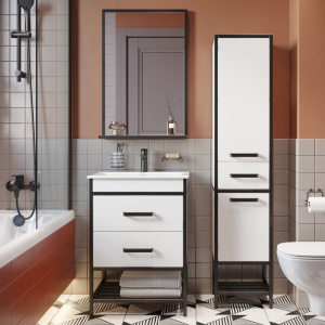 Мебель для ванной Sanflor Норд 60 с раковиной Ontario 60 Мебель для ванной Sanflor Норд 60 с раковиной Ontario 60