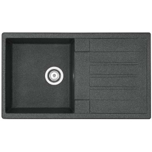 Мойка кухонная 86х50 Aquaton Верона одним с крылом графит 1A710032VR210