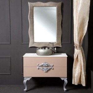 Мебель для ванной Armadi Art NeoArt 100, капучино с ручками серебро, с ножками