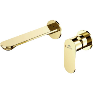 Смеситель для раковины Fashun A1185-35 С ВНУТРЕННЕЙ ЧАСТЬЮ, золото