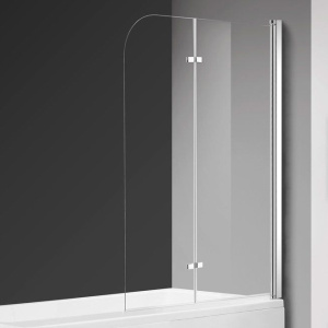 Шторка на ванну AQUAme AQM2852B 120х140, профиль хром